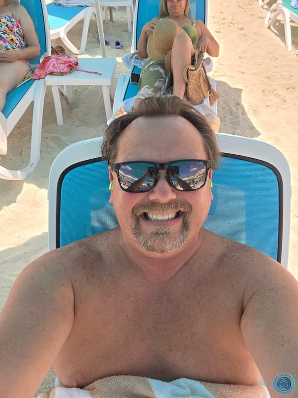 Just a boring old fat guy in the ocean